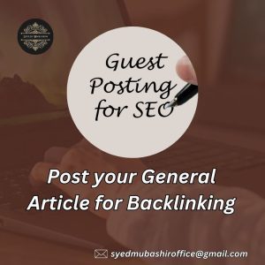 Post your General Article for Backlinking